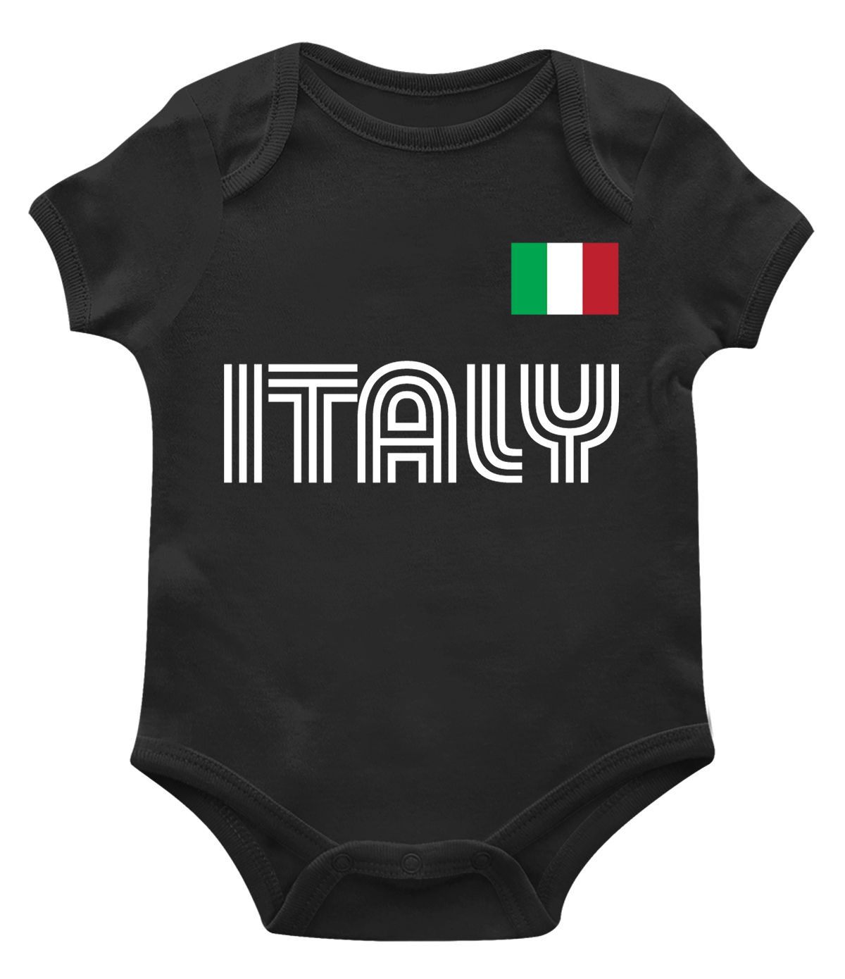 Threadrock Baby Flag of Italia Infant Bodysuit Italy Italian Pride Country 