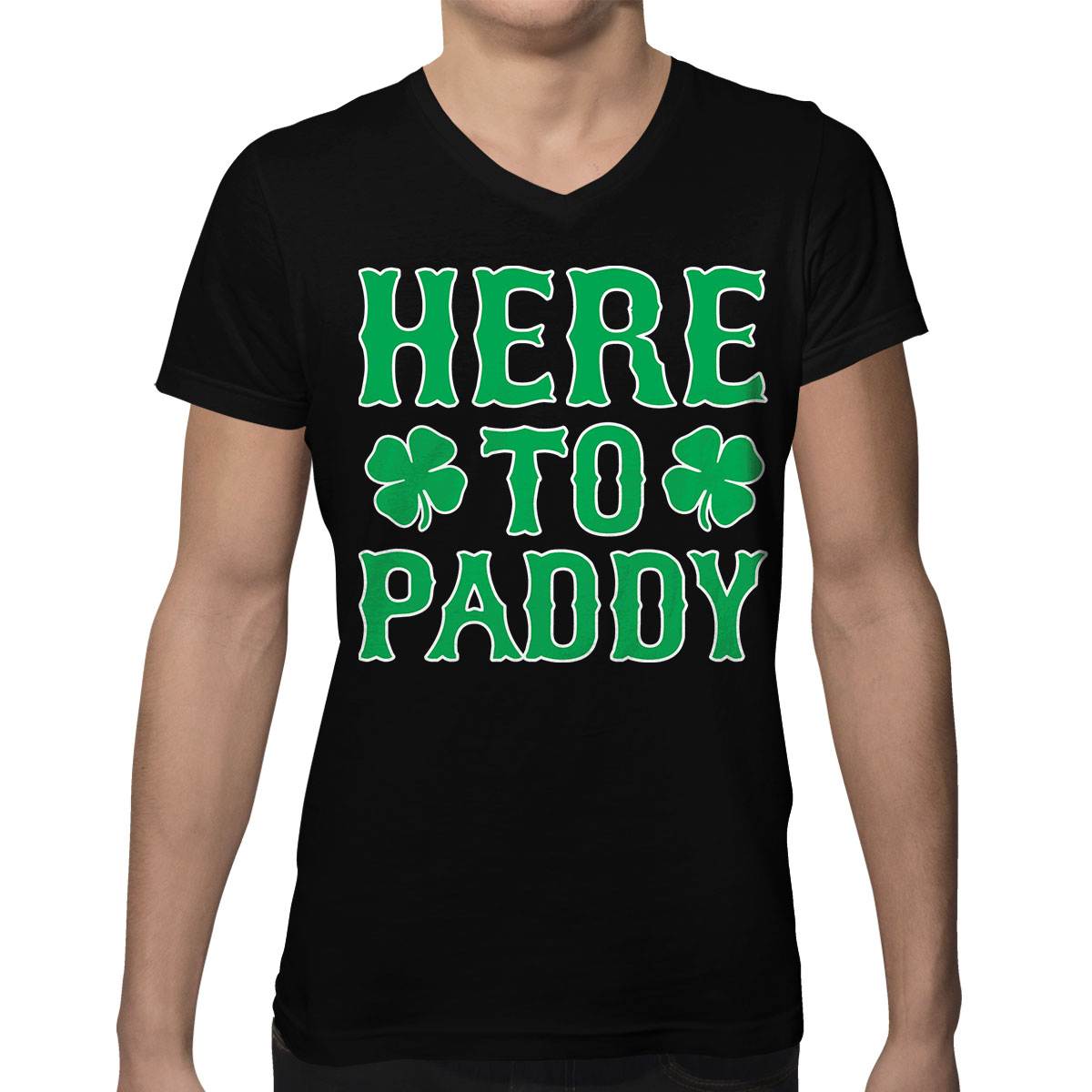 Here To Paddy Funny Party Saint Patricks Day Irish Mens V Neck T Shirt Ebay 3973